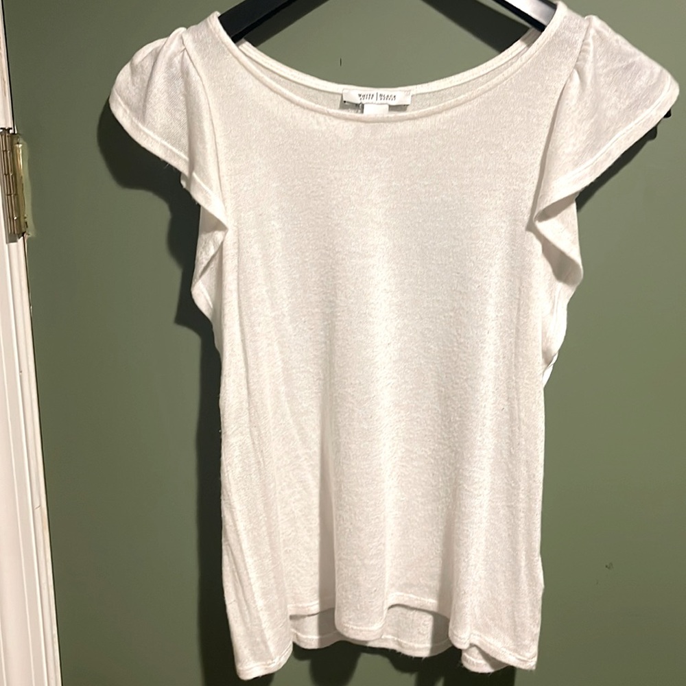 White House Black Market White Dress Top.